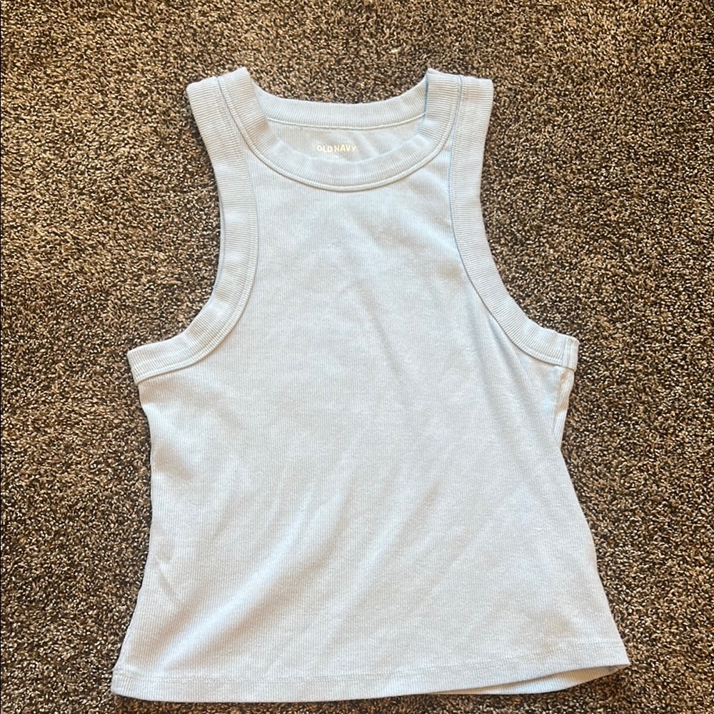 Old Navy light blue Sleeveless Crop Tank Top